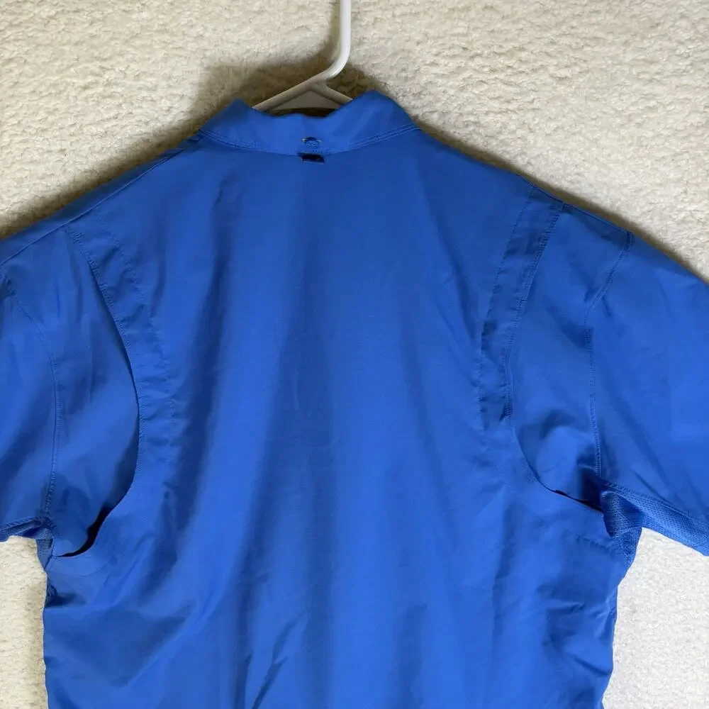 Under Armour Tide Chaser 2.0 Shirt Mens Large Blue Heatgear Short Sleeve Fishing
